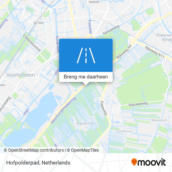 Hofpolderpad kaart