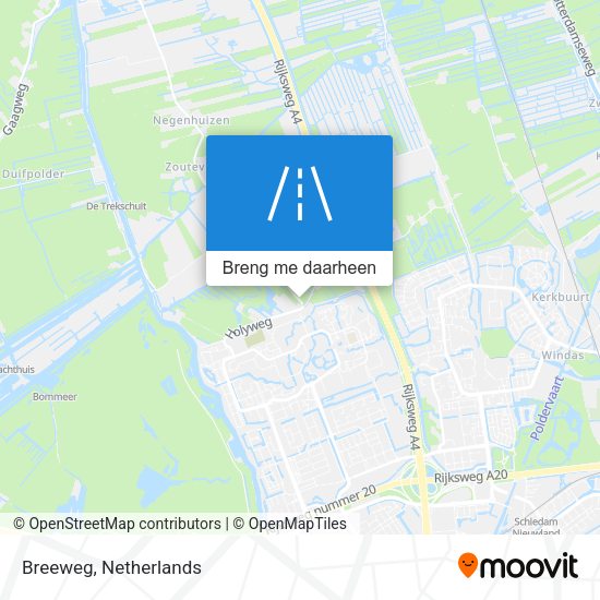 Breeweg kaart