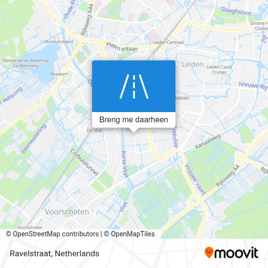 Ravelstraat kaart