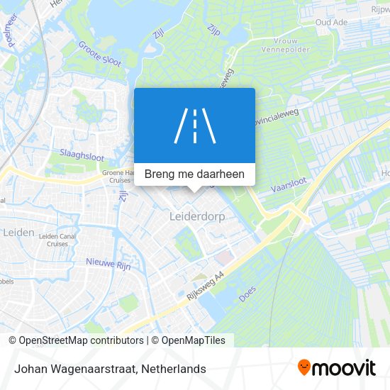Johan Wagenaarstraat kaart