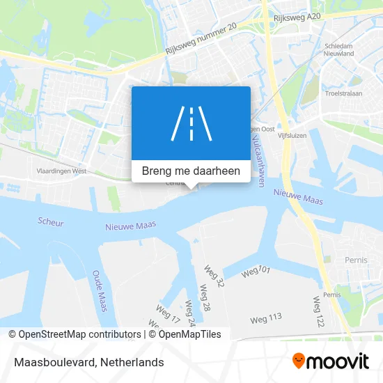 Maasboulevard kaart