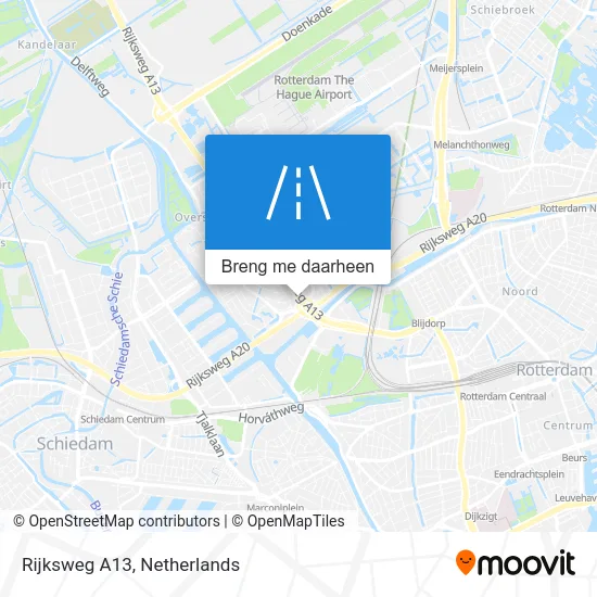Rijksweg A13 kaart