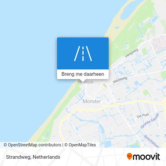 Strandweg kaart