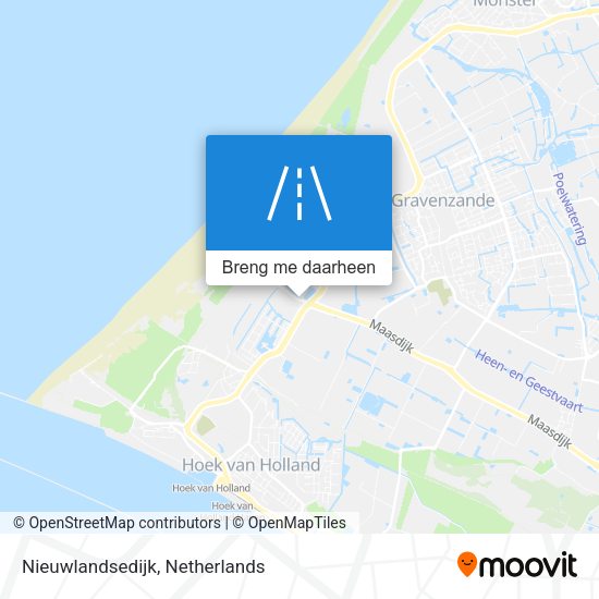 Nieuwlandsedijk kaart