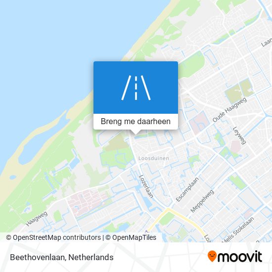 Beethovenlaan kaart