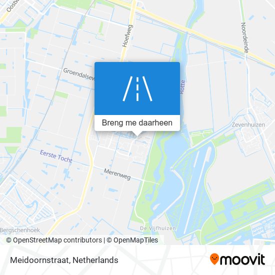 Meidoornstraat kaart