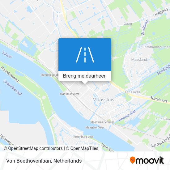 Van Beethovenlaan kaart