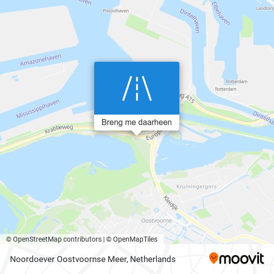 Noordoever Oostvoornse Meer kaart