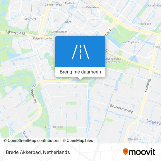 Brede Akkerpad kaart