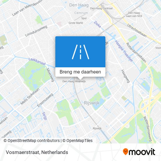 Vosmaerstraat kaart