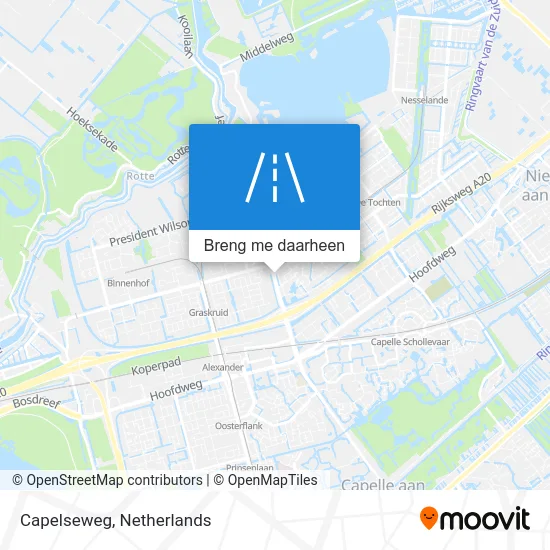 Capelseweg kaart