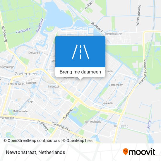 Newtonstraat kaart