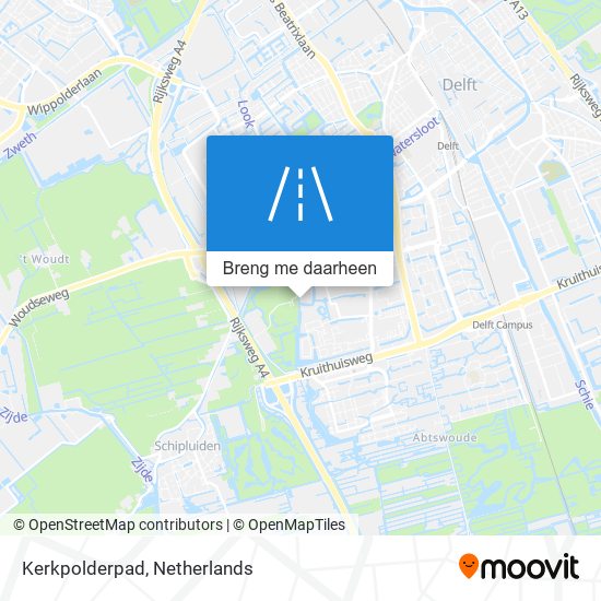 Kerkpolderpad kaart