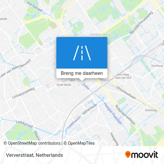 Ververstraat kaart