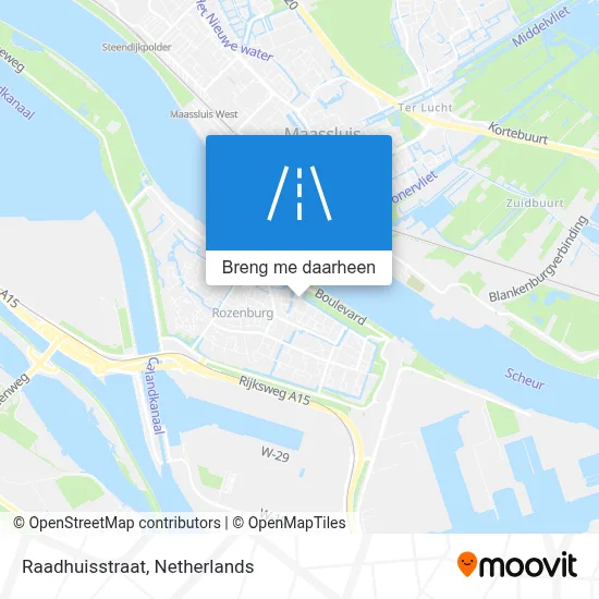 Raadhuisstraat kaart