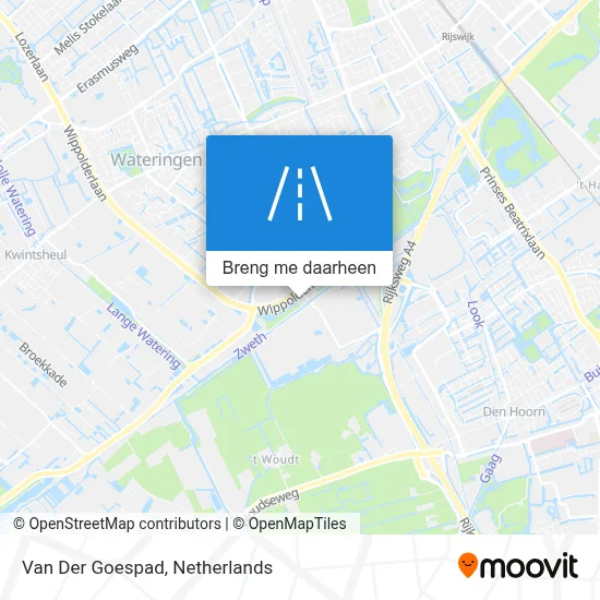 Van Der Goespad kaart