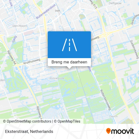 Eksterstraat kaart