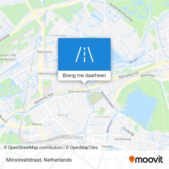 Minstreelstraat kaart