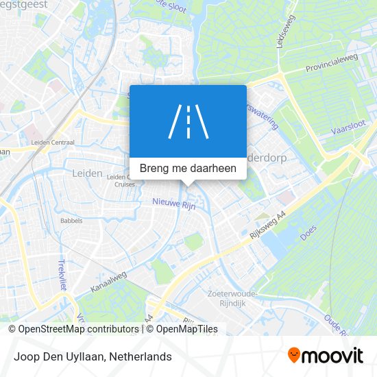 Joop Den Uyllaan kaart