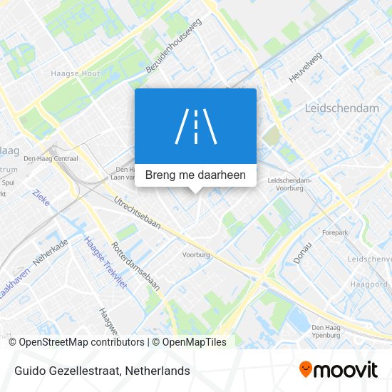 Guido Gezellestraat kaart