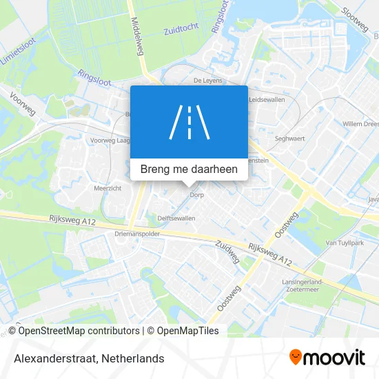 Alexanderstraat kaart