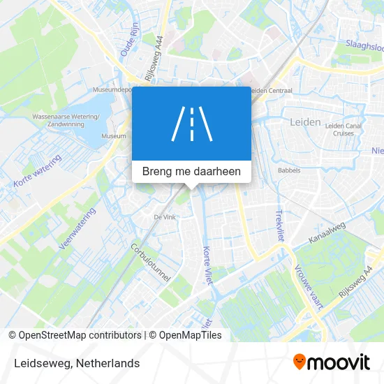 Leidseweg kaart