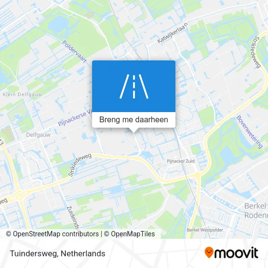 Tuindersweg kaart