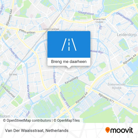 Van Der Waalsstraat kaart