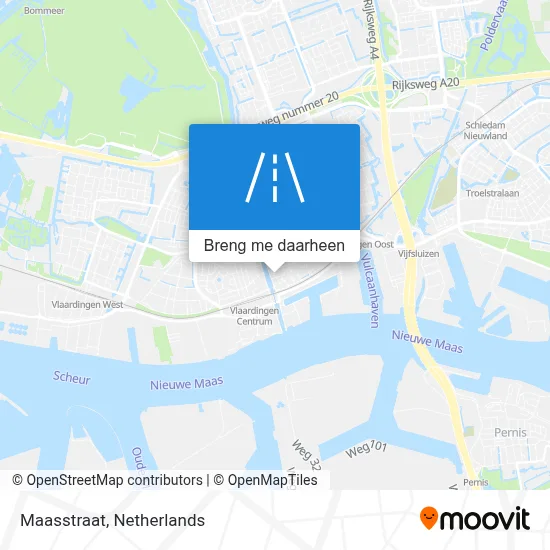 Maasstraat kaart