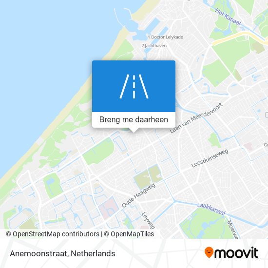 Anemoonstraat kaart