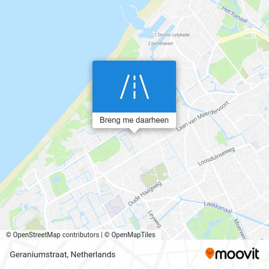 Geraniumstraat kaart