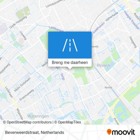 Beverweerdstraat kaart