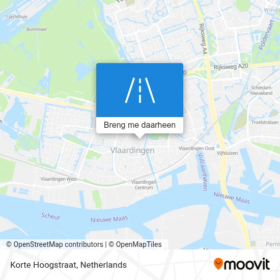 Korte Hoogstraat kaart