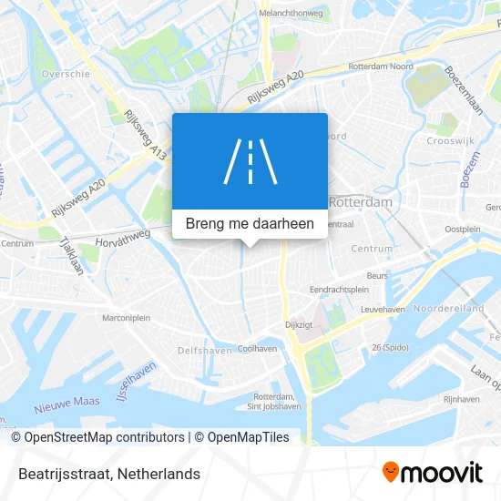 Beatrijsstraat kaart