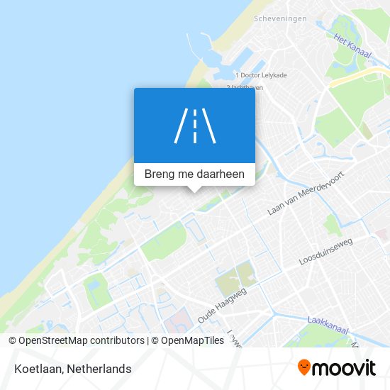 Koetlaan kaart