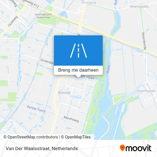 Van Der Waalsstraat kaart