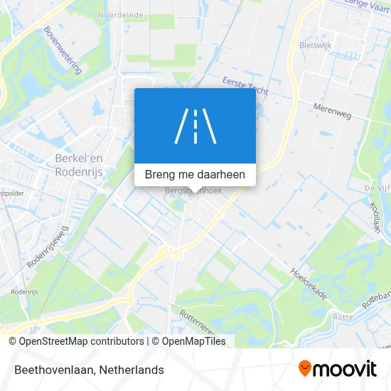 Beethovenlaan kaart