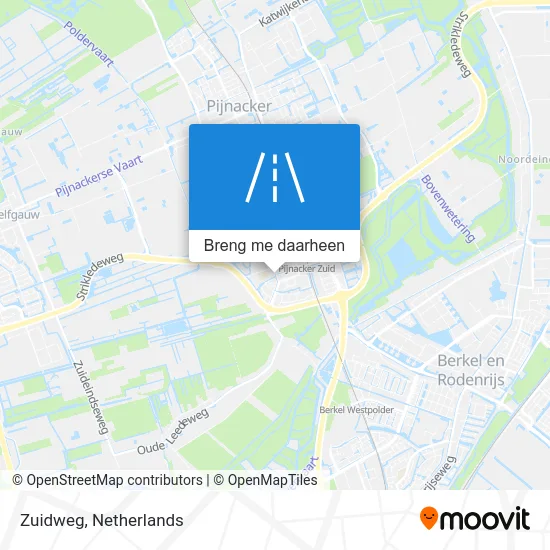 Zuidweg kaart