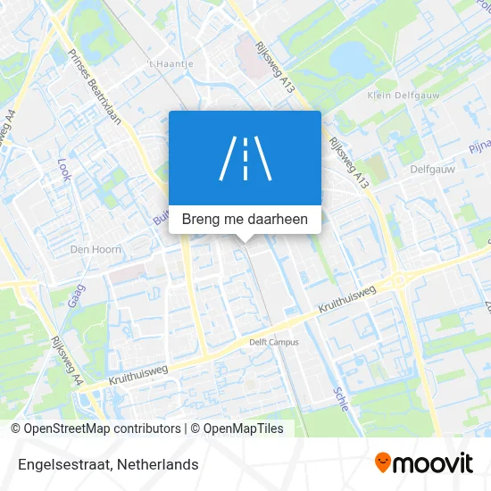 Engelsestraat kaart