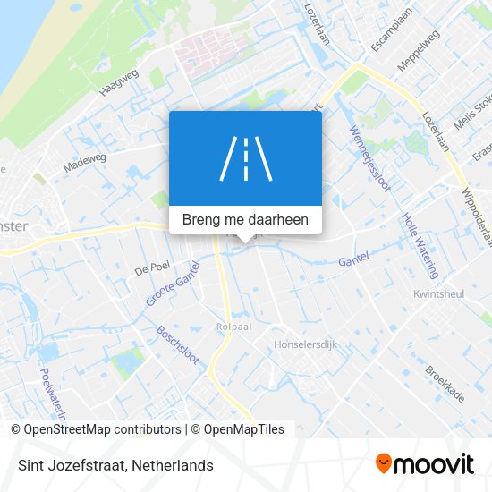 Sint Jozefstraat kaart