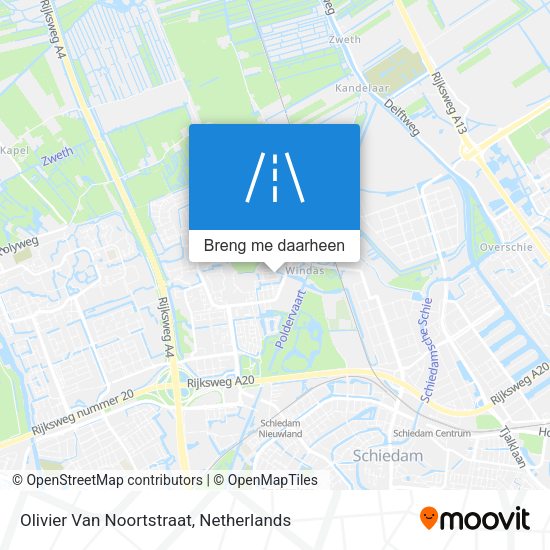 Olivier Van Noortstraat kaart