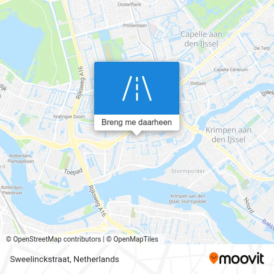 Sweelinckstraat kaart