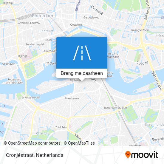Cronjéstraat kaart