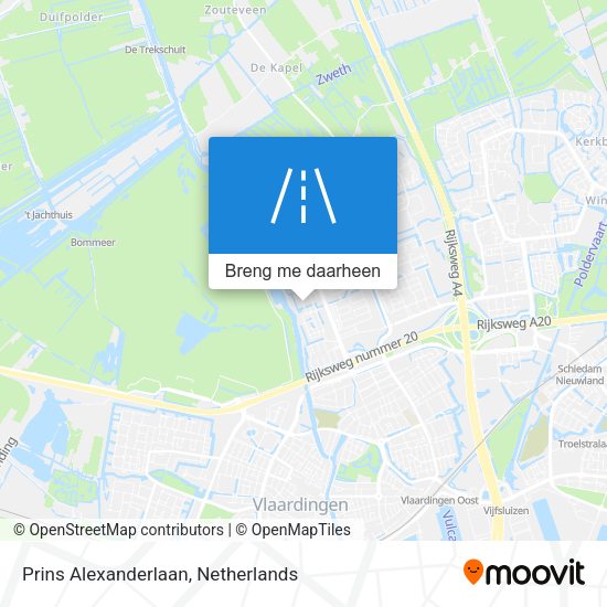 Prins Alexanderlaan kaart
