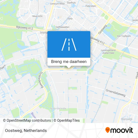 Oostweg kaart