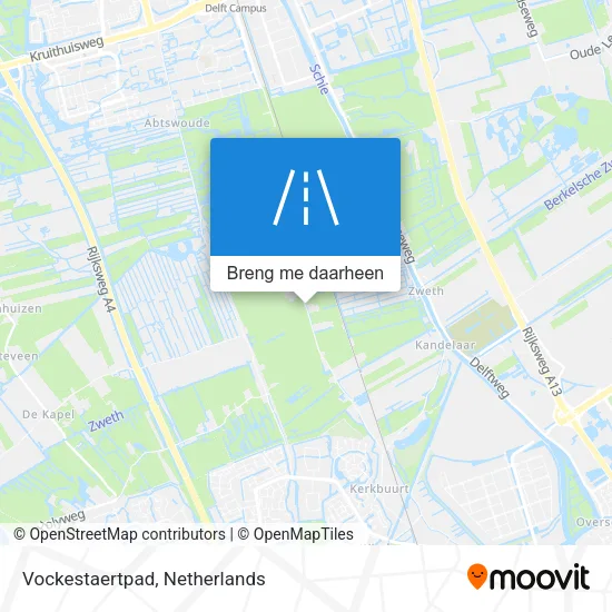 Vockestaertpad kaart