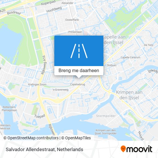 Salvador Allendestraat kaart