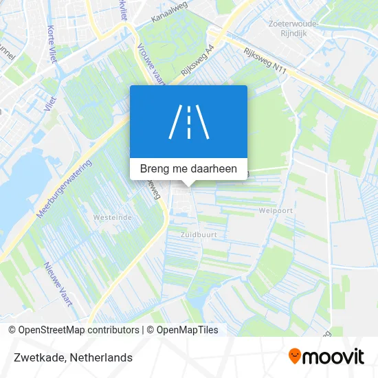 Zwetkade kaart