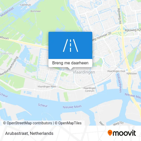Arubastraat kaart