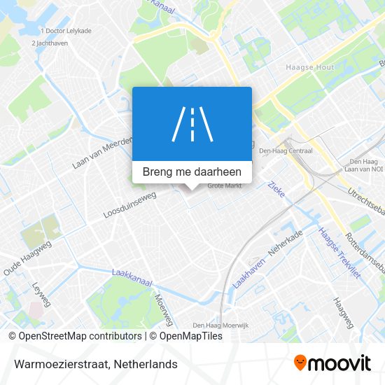 Warmoezierstraat kaart